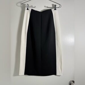 Lafayette 148 Black and White Women's knit pencil Skirt. S